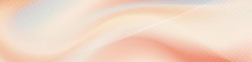 Abstract pastel cream wave flowing background vector