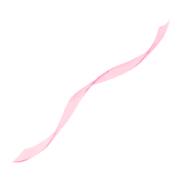 A soft, flowing pink watercolor ribbon with a delicate gradient effect. Ideal for festive decorations, wedding invitations, packaging, branding, artistic layouts, elegant designs and crafting projects png