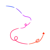 a line drawing of a line with an arrow pointing to the left png