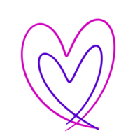 a heart with two lines in the middle of it png