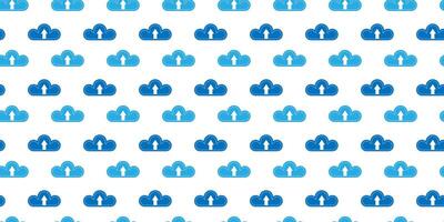 Colorful cloud pattern design featuring various shades of blue vector