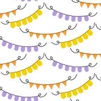Colorful decorative bunting creates a festive atmosphere for celebrations and events vector