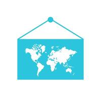 World map. Isolated on white background vector
