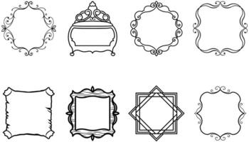 Luxury Decorative Borders and Frames in a Vintage Style vector