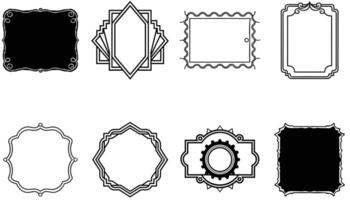 Handcrafted Vintage Frames and Borders for Design Projects vector