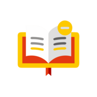 Open icon book illustration digital design creative concept minimalistic environment clear viewpoint informative visual png