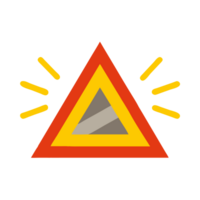 Vibrant neon blue triangle with glowing edges white graphic art minimalist style digital design visual concept png