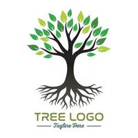 tree logo for icon on white background. vector