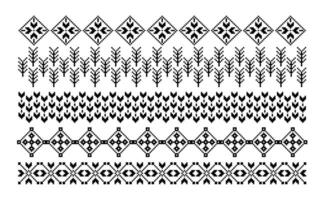 Geometrical abstract borders set art ornament vector