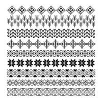 Geometrical abstract borders set vector