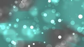 Abstract background with out of focus white and teal circles. Great for digital presentations, website design, and artistic projects requiring a modern touch. video