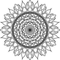 mandala art for coloring page vector