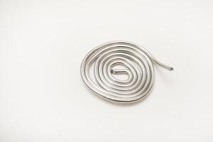 A skein of solder for soldering electronics photo