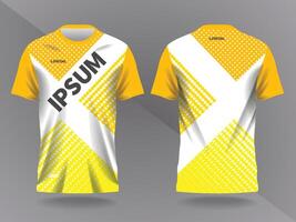 abstract yellow background and pattern for sport jersey design mockup vector