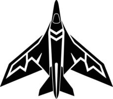 Dynamic Fighter Z Aircraft Silhouette Design vector