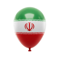 balloon with flag of iran on transparent background png