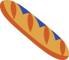Baguette bread in france illustration vector