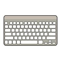 Drawing of Grey Keyboard vector