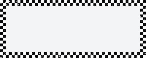 Checkers frame, border art style geometric pattern. EPS.10 vector