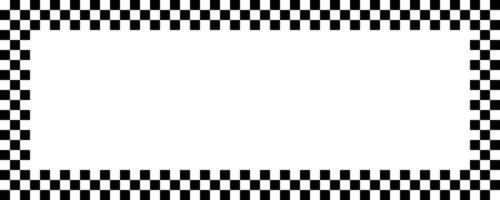Checkered Border Pattern for Design. vector