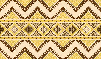 Gold Geometric Tribal Pattern for Textiles and Decor vector