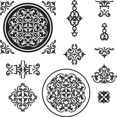 Classical Ornaments Ink Set