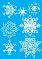 Snow Flake Set, Pattern Shapes vector