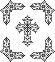 Abstract Crucifix Pattern vector