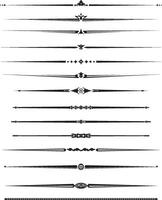 Decorative Line Pattern, Page Rule Set vector