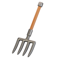 3d rendering farm and agriculture icon concept. 3d render pitchfork icon png