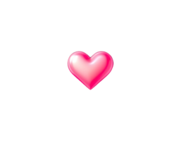 a pink heart on a transparent background with shining light png