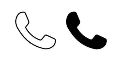 Telephone icons set. Communication sign. for mobile concept and web design. illustration on white background vector