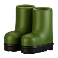 3d rendering farm and agriculture icon concept. 3d render boots icon png