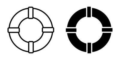 Lifebuoy icons set. for mobile concept and web design on white background vector