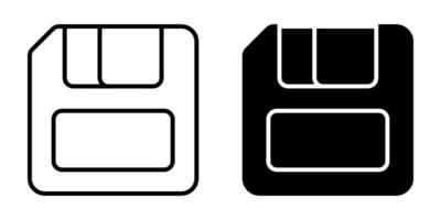 floppy disk icons set. for mobile concept and web design on white background vector