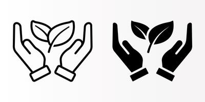 Ecology icons set. for mobile concept and web design on white background vector