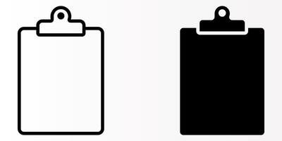 Clipboard icons set. for mobile concept and web design on white background vector