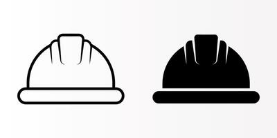 Construction Helmet icons set. Helmet sign. for mobile concept and web design. illustration on white background vector