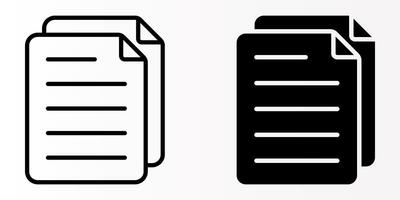 Files icons set. for mobile concept and web design. illustration on white background vector