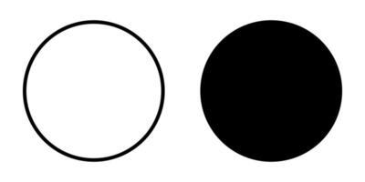 Circle icons set. for mobile concept and web design on white background vector