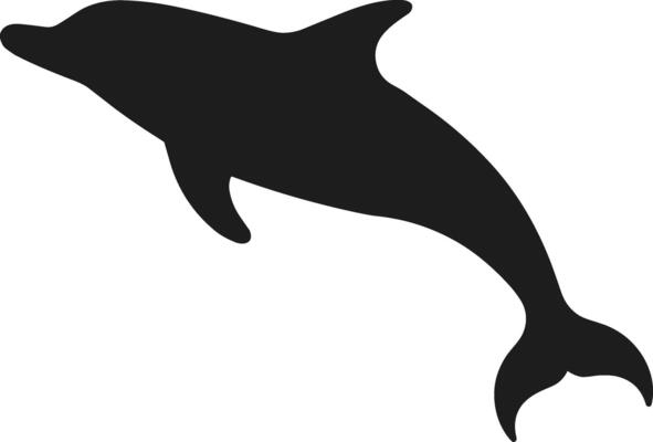 Silhouette Dolphin Illustration