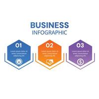 Infographic modern 3 step success timeline journey template with icons designed vector