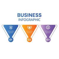 Modern stylish infographic chart list with business concept minimalist design vector