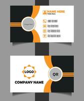Minimal Business Card Design Template. Visiting design. Contact Information Template. Company Branding. vector