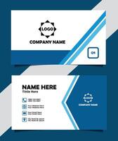 Clean and Professional Business Card Template. Corporate Visiting Card with Modern Layout. vector