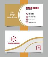 Stylish Minimal Visiting Card for Branding. Double-Sided Business Card with Elegant Design. vector