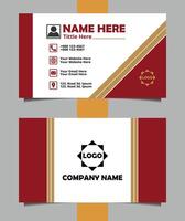 Minimalist Business Card Design Template. Clean and Professional Business Card Template. vector