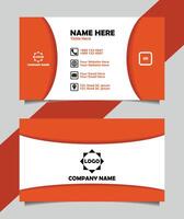 Minimal Business Card Design Template. Visiting design. Contact Information Template. vector