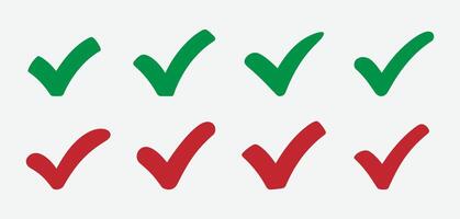 Checkmark Icon Set. Simple Checkmark Silhouettes. Modern Tick Mark Icons. Minimal Checkmark Icon Set. vector