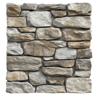 Textured Grey Stone Wall with Rough Surface png